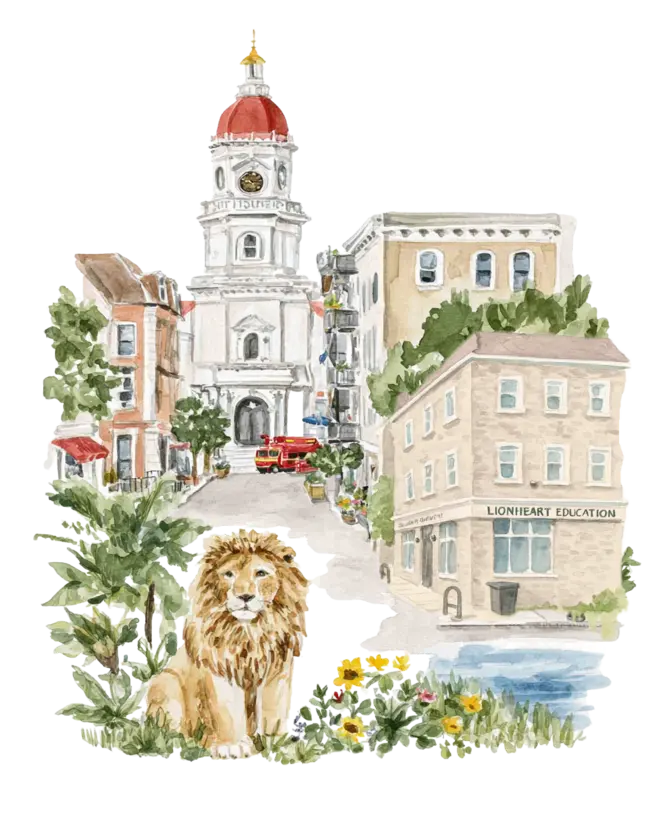 Lionheart School in West London Illustration