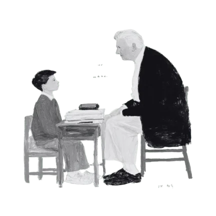 Interview between headteacher and student