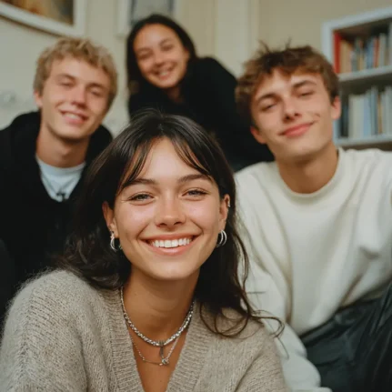 Smiling students