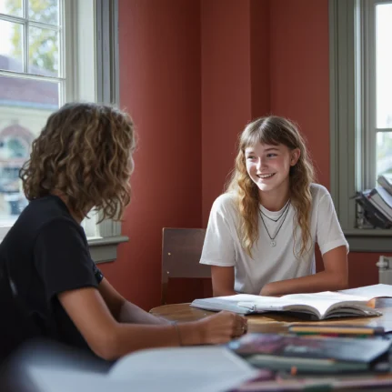 Private tutoring session in an inviting room