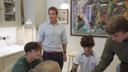 Rupert Syme and Lionheart Students at Lionheart School