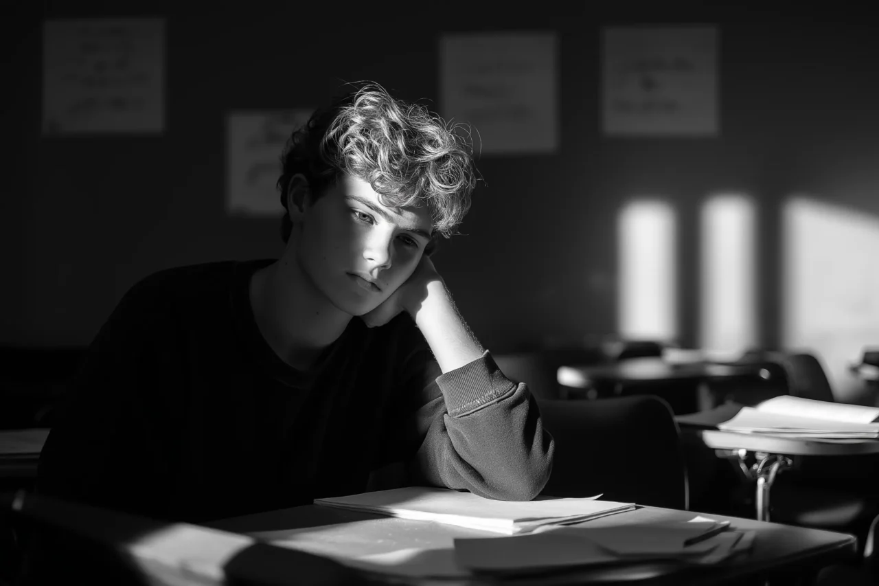 Sad student