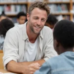 Tutor and student at Lionheart