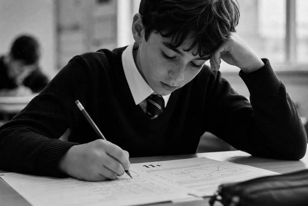 Student developing stronger 11 Plus exam technique through focused practice and timed questions.