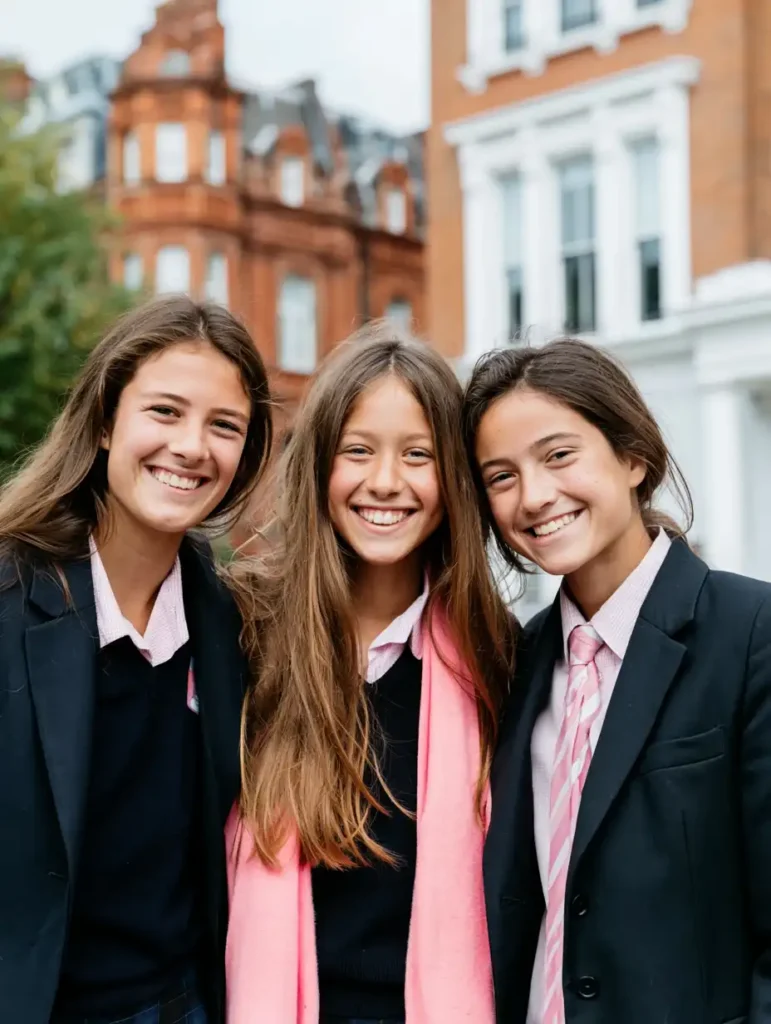 three students smiling after exam period