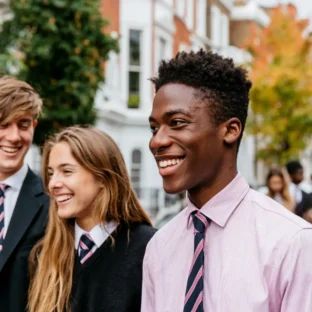 student smiling after exam
